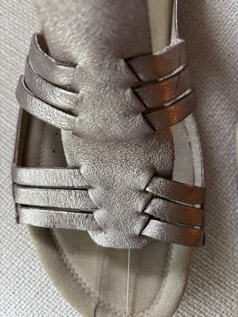 ECCO Flash Women's Leather Flat Sandal Rose Gold